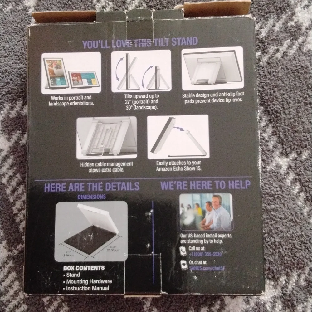 Echo Show 15.6 Black Tablet with Multitasking Capabilities and Minimalist Design